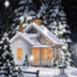 winter scenery live wallpaper android application logo